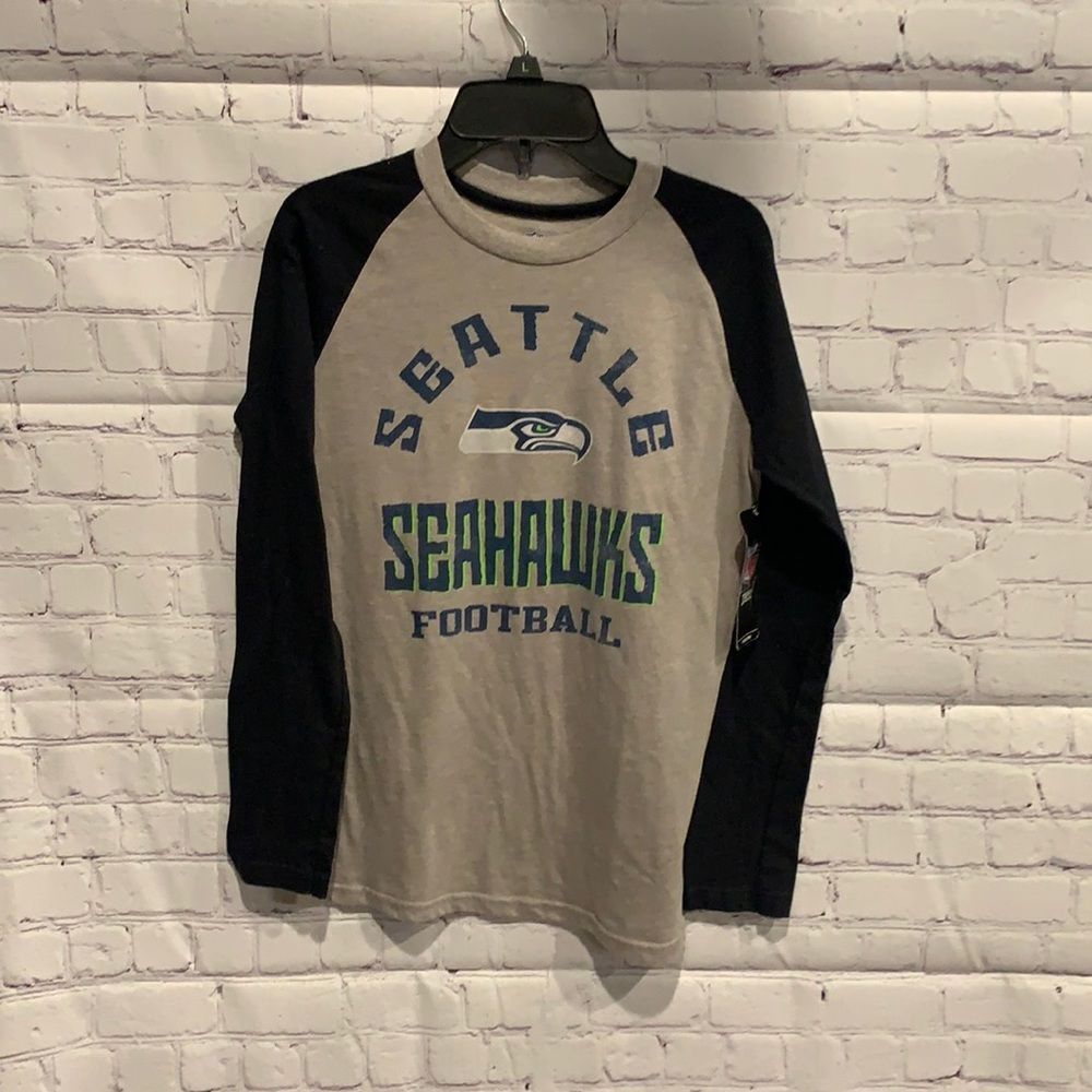 Seattle Seahawks NFL Gear Boys Long Sleeve Tshirt size 12-14